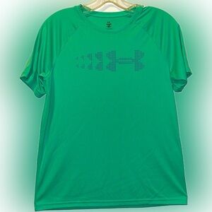 Under Armour T-Shirt Youth Large Loose Fit Green